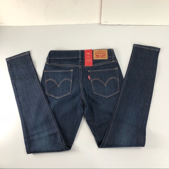 New Levi’s blue jeans 711 skinny size 24 x 30 (28) - Picture 4 of 8